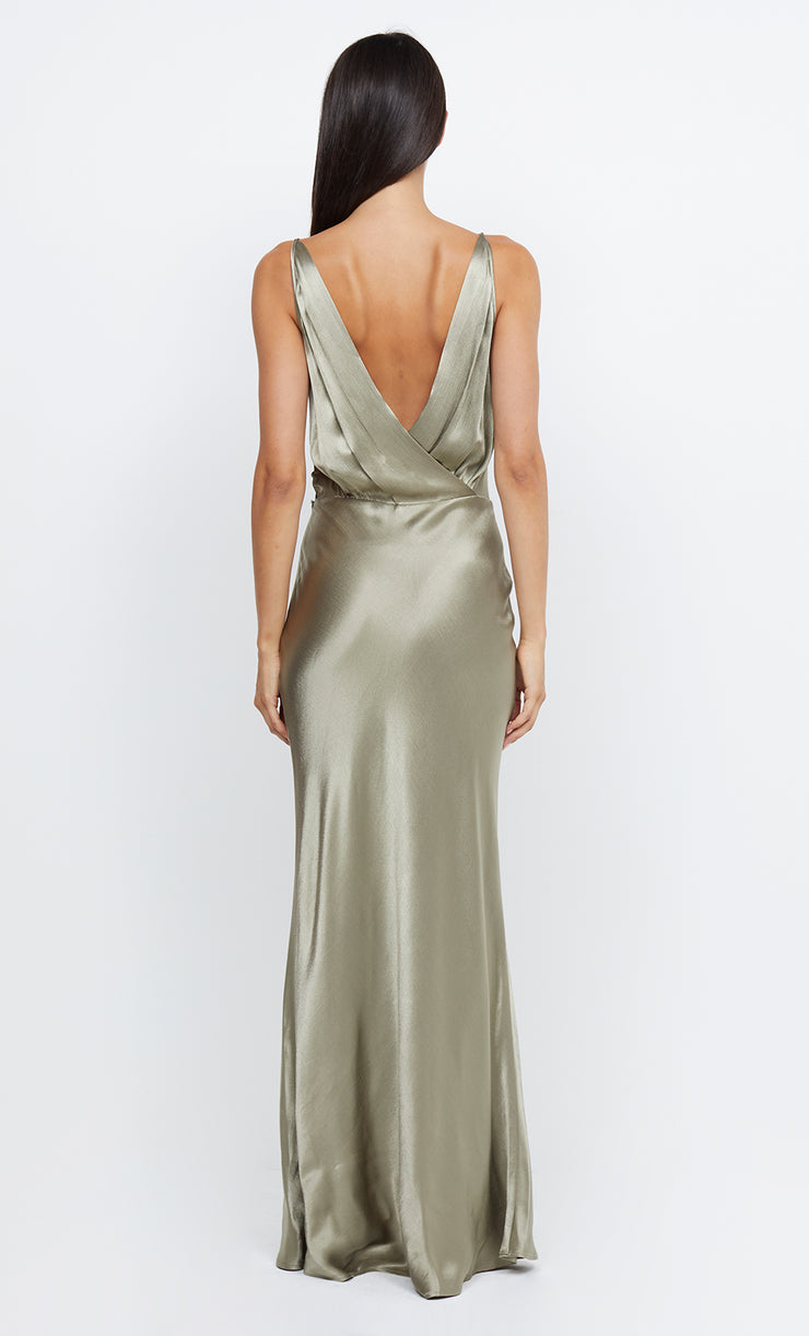 TI AMO V MAXI DRESS - SAGE