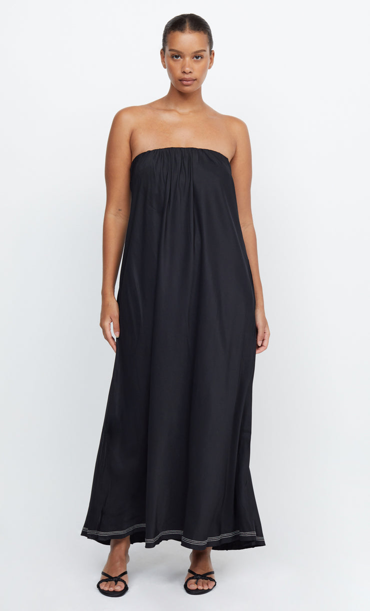 TILLIE STRAPLESS MAXI DRESS - BLACK