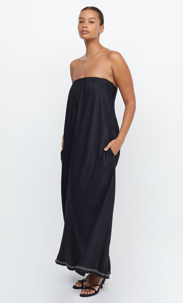 TILLIE STRAPLESS MAXI DRESS - BLACK