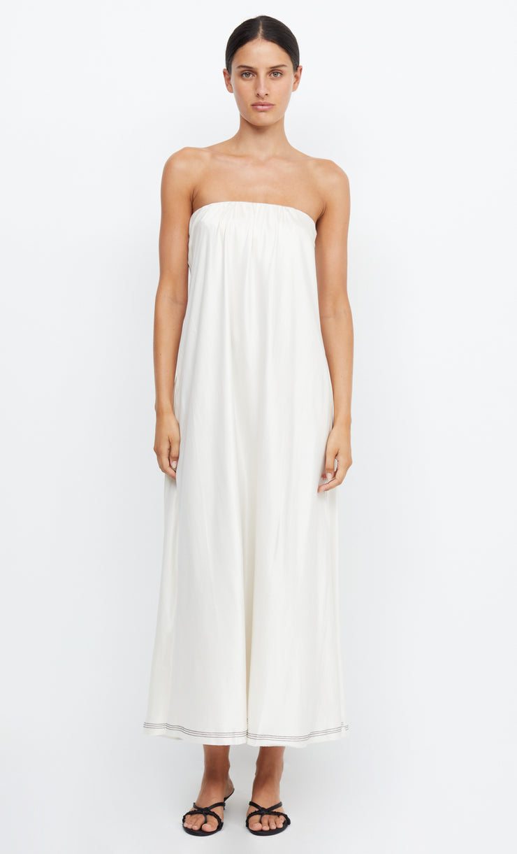 TILLIE STRAPLESS MAXI DRESS - IVORY