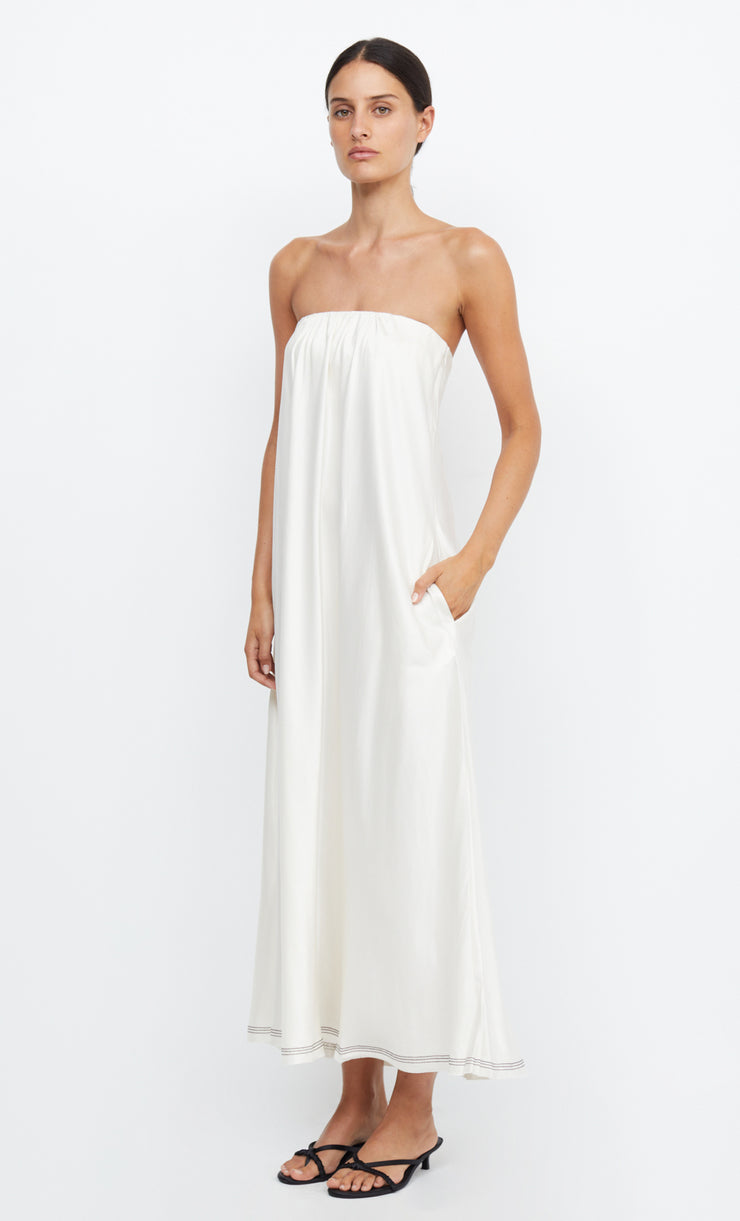 TILLIE STRAPLESS MAXI DRESS - IVORY